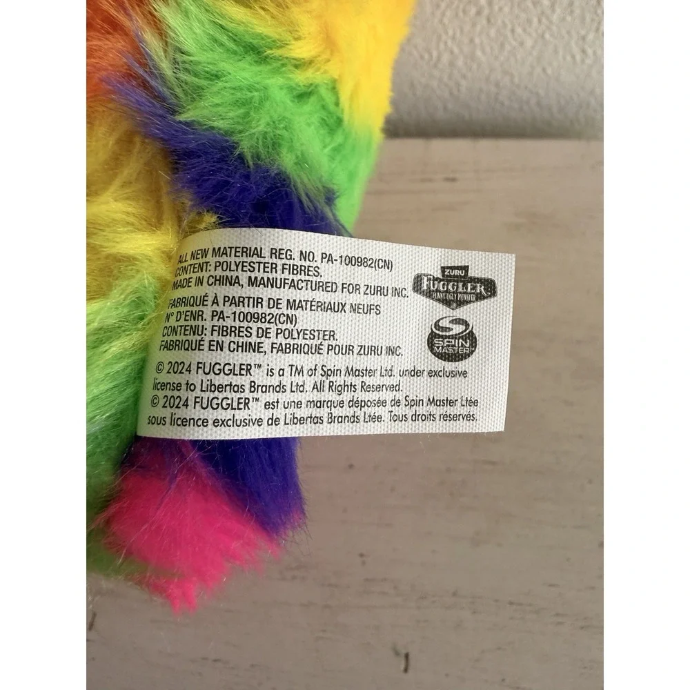 Zuru Fuggler Laboratory Misfits Oogah Boogah Plush Stripey Rainbow Ugly Doll 9